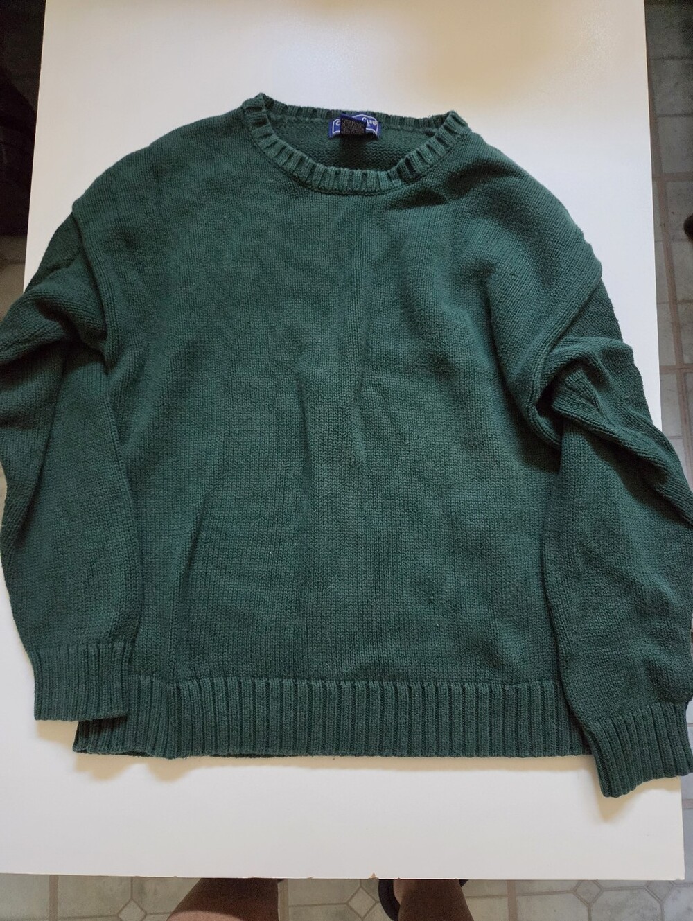 Charter Club Men's Crewneck Sweater - Forest Green